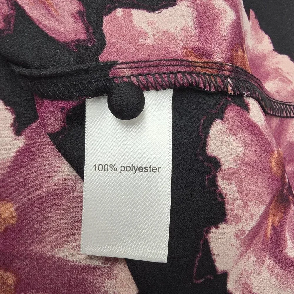 Maurices Blouse Lot 2 Womens XXL Black Floral Long Sleeve Plus Size Top Print - Picture 12 of 15
